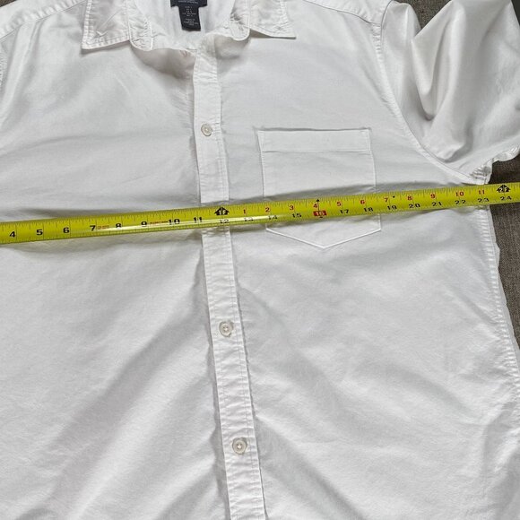 H&M Button Down Shirt Top Men's Large White Business Casual 100% Cotton - Picture 7 of 10